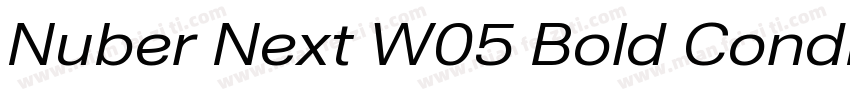 Nuber Next W05 Bold CondIt Regular字体转换